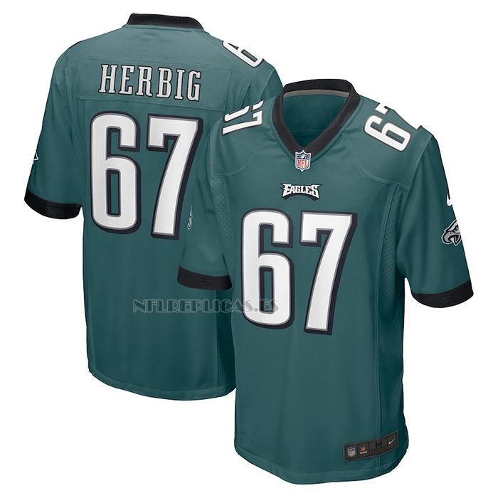 Camiseta NFL Game Philadelphia Eagles Nate Herbig Verde